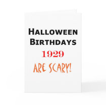 1929 halloween birthday cards