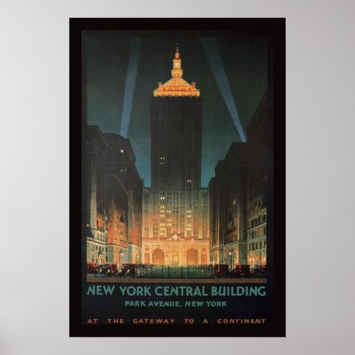 1929 New York Central Building Posters