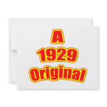 1929 Original Red Custom Invites