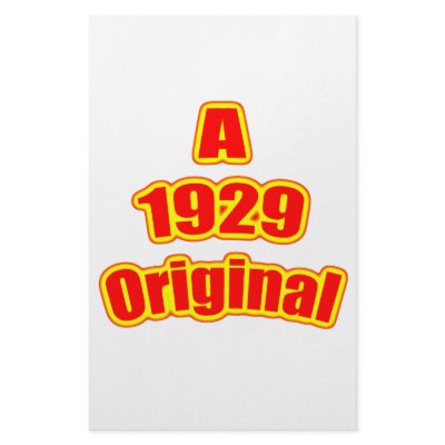 1929 Original Red Customized Stationery by birthyeardesigns4