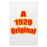 1929 Original Red Customized Stationery