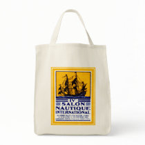 1929 Paris Nautical Show Poster Bag