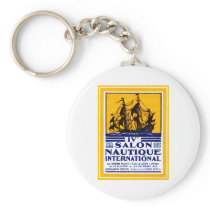 1929 Paris Nautical Show Poster Keychains