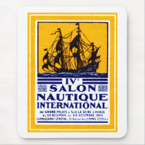 1929 Paris Nautical Show Poster Mouse Pad