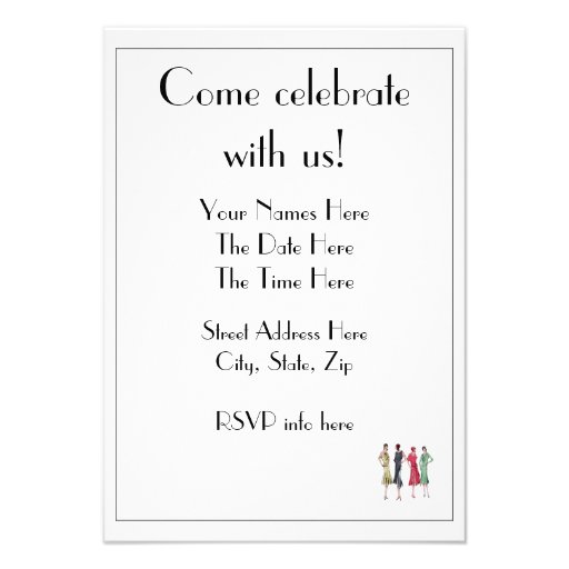 1929 Party Invitations