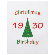 1930 Christmas Birthday Custom Flyer