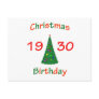 1930 Christmas Birthday Post Card