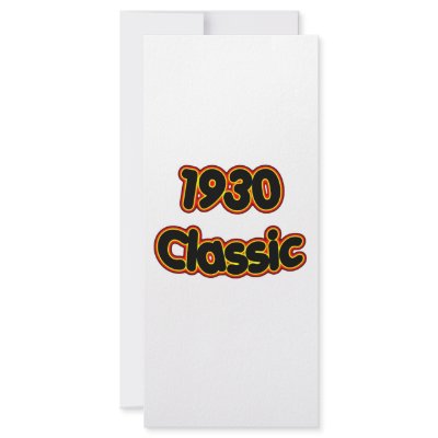 1930 Classic Rack Card Template by birthyeardesigns3