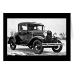 1930 Ford Model A Coupe - B&W Cards