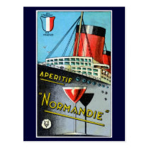1930 French Apertif Normandie postcards