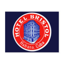 1930 Hotel Bristol Cuba Postcard
