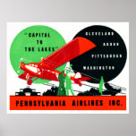1930 Penn Airlines Poster