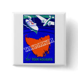 1930 Tasmania Travel Poster Pin