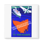 1930 Tasmania Travel Poster Magnet