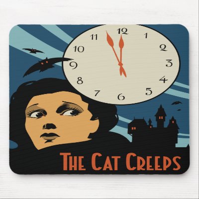 1930  "The Cat Creeps" Movie Poster Mousepad by Zapple824