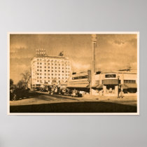 1930s 18th Street Bakersfield California Poster