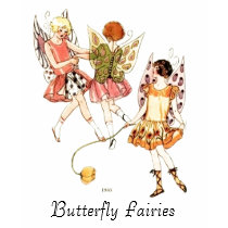 1930's Butterfly Fairies t-shirts