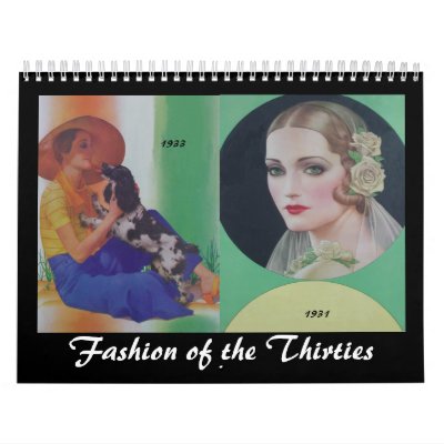 1930's Fashionable Women Calendars by archemedes