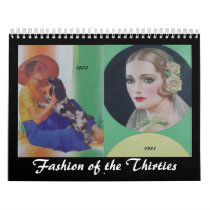 1930's Fashionable Women Calendar