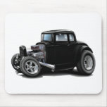 1930's Hot Rod Black Car Mousepad