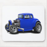 1930's Hot Rod Blue Car Mouse Pads