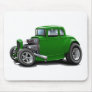 1930's Hot Rod Green Car Mouse Pad