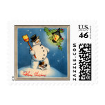 1930s Snowman Stamp