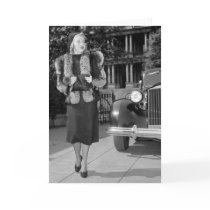 1930s Women's Fashion Greeting Card