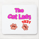 1931 cat lady mouse pads