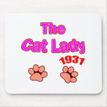 1931 cat lady mouse pads