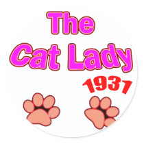 1931 cat lady stickers