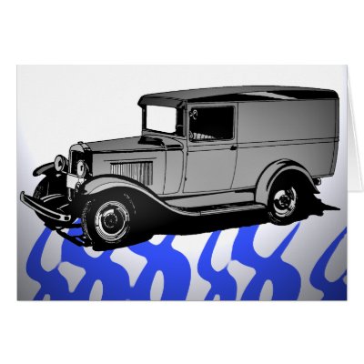 1931 CHEVY PANEL TRUCK CARD by ZazzleFantastic 1931 CHEVY PANEL TRUCK
