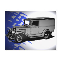 1931 CHEVY PANEL TRUCK POST CARD