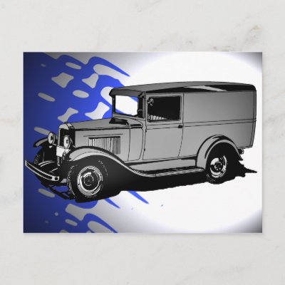 1931 CHEVY PANEL TRUCK POST CARD by ZazzleFantastic 1931 CHEVY PANEL TRUCK