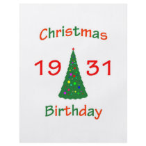 1931 Christmas Birthday Flyer