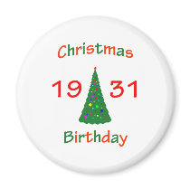 1931 Christmas Birthday magnets by christmasbirthday911 1931 Christmas Birthday magnets