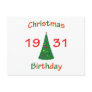 1931 Christmas Birthday Post Card