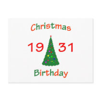 1931 Christmas Birthday postcards