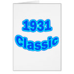 1931 Classic Blue Card