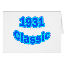 1931 Classic Blue Card