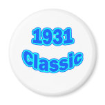 1931 Classic Blue Fridge Magnets