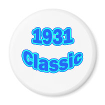 1931 Classic Blue Fridge Magnets