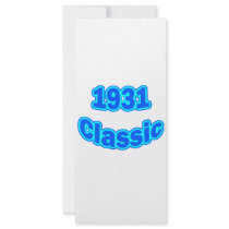 1931 Classic Blue rack cards by birthyeardesigns3 1931 Classic Blue rack cards
