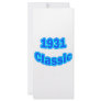 1931 Classic Blue Rack Card Template