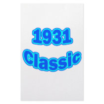 1931 Classic Blue Stationery Design