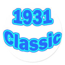 1931 Classic Blue Stickers