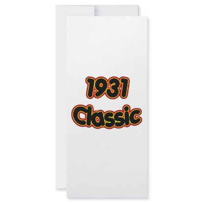 1931 Classic Full Color Rack Card by birthyeardesigns3