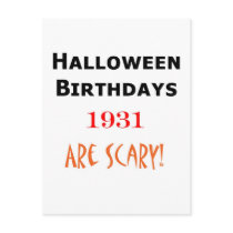 1931 halloween birthday postcards