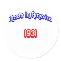 1931 Made In America stickers