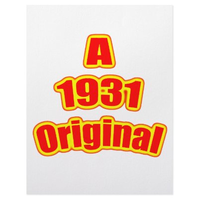 1931 Original Red Letterhead Template by birthyeardesigns4